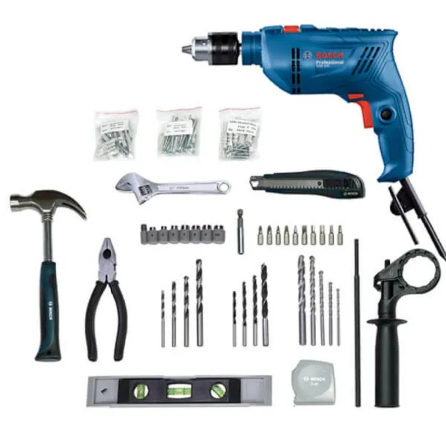 BOSCH UDARNA BUŠILICA 600W GSB 600 + 100-DIJELNI SET - 06011A0321