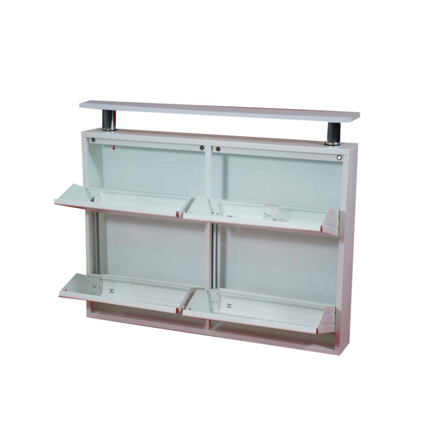 CIPELAR METALNI  2+2 LADICE BIJELI 98X15X82CM
