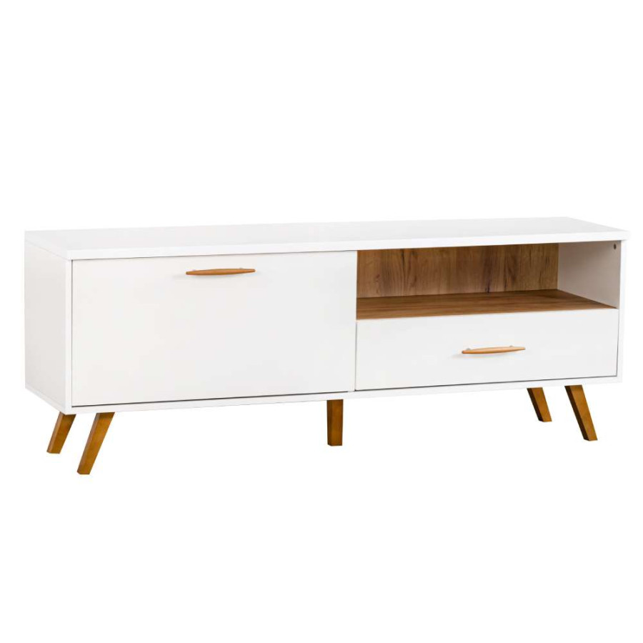 KOMODA TROPIC 1 160X42X60CM ZLATNI HRAST-BIJELO