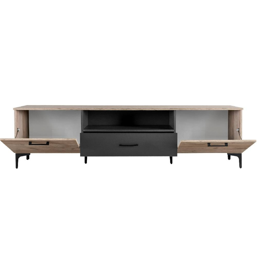 KOMODA TROPIC 4 200X42X54CM URBANI HRAST/ANTRACIT