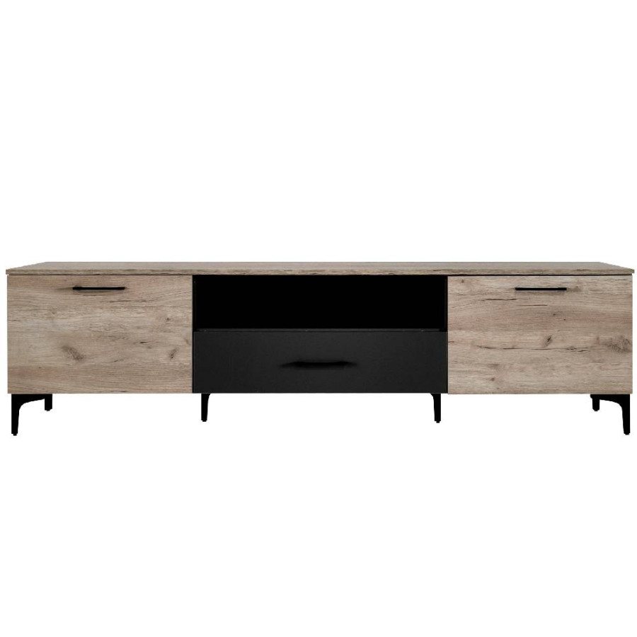 KOMODA TROPIC 4 200X42X54CM URBANI HRAST/ANTRACIT