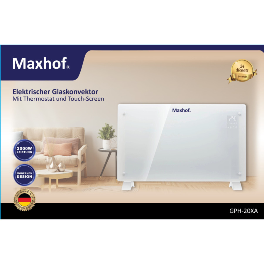 MAXHOF ELEKTRIČNI KONVEKTOR 2000W WI-FI GPH-20XA