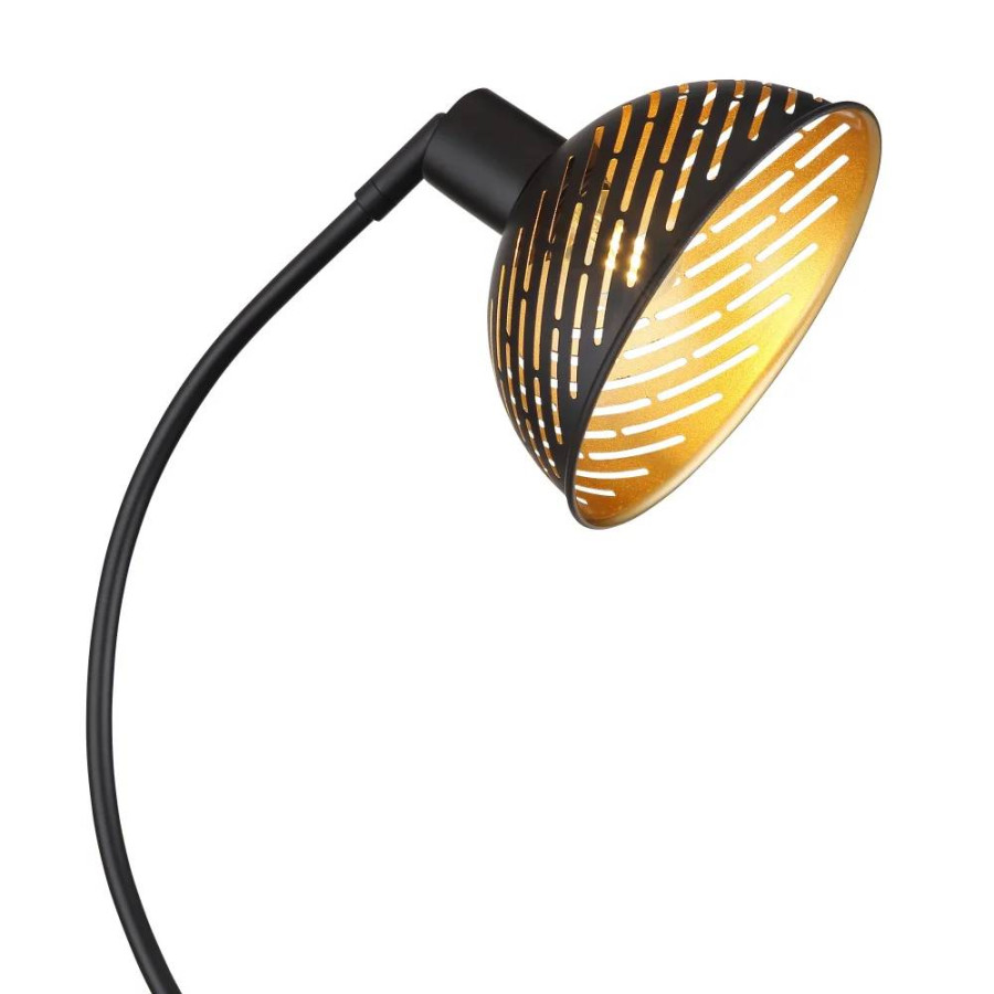 PODNA LAMPA LENNA METAL  40W CRNA