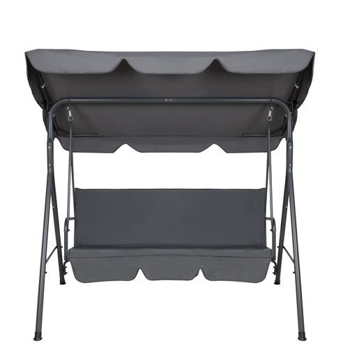 LJULJAČKA ZA VRT TROSJED 170X110X152CM SIVA 99-795/24-390