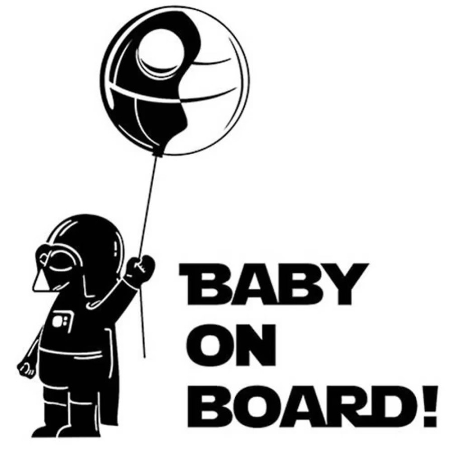 NALJEPNICA ZA AUTO - KIDS ON BOARD BALON CRNA