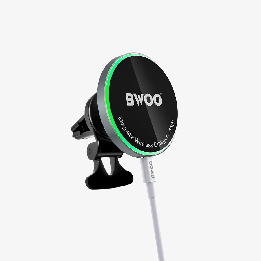BWOO MAGNETNI DRŽAČ ZA MOBITEL U AUTU BEŽIČNO PUNJENJE ZA IPHONE