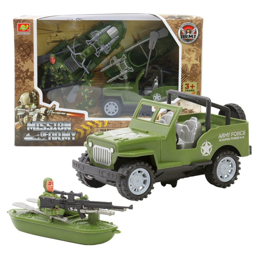IGRAČKA VOZILO I FIGURA U SETU MILITARY