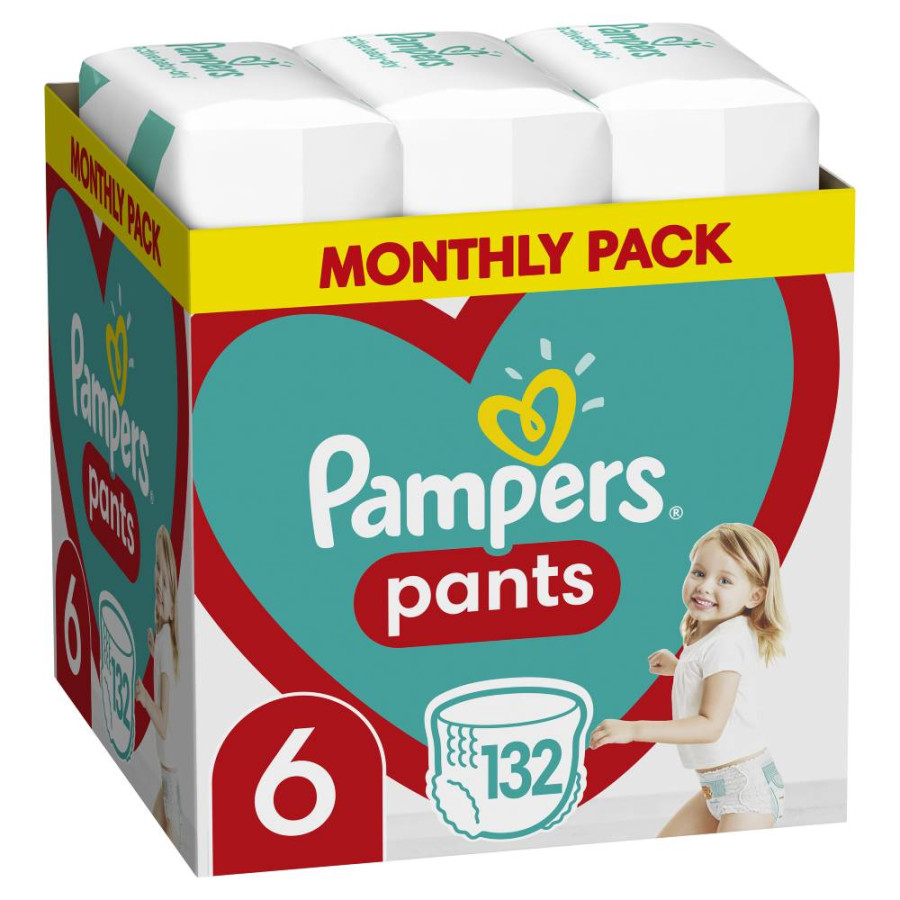 PAMPERS PELENE-GAĆICE 6 132KOM MSB EX.LARGE 14-19KG