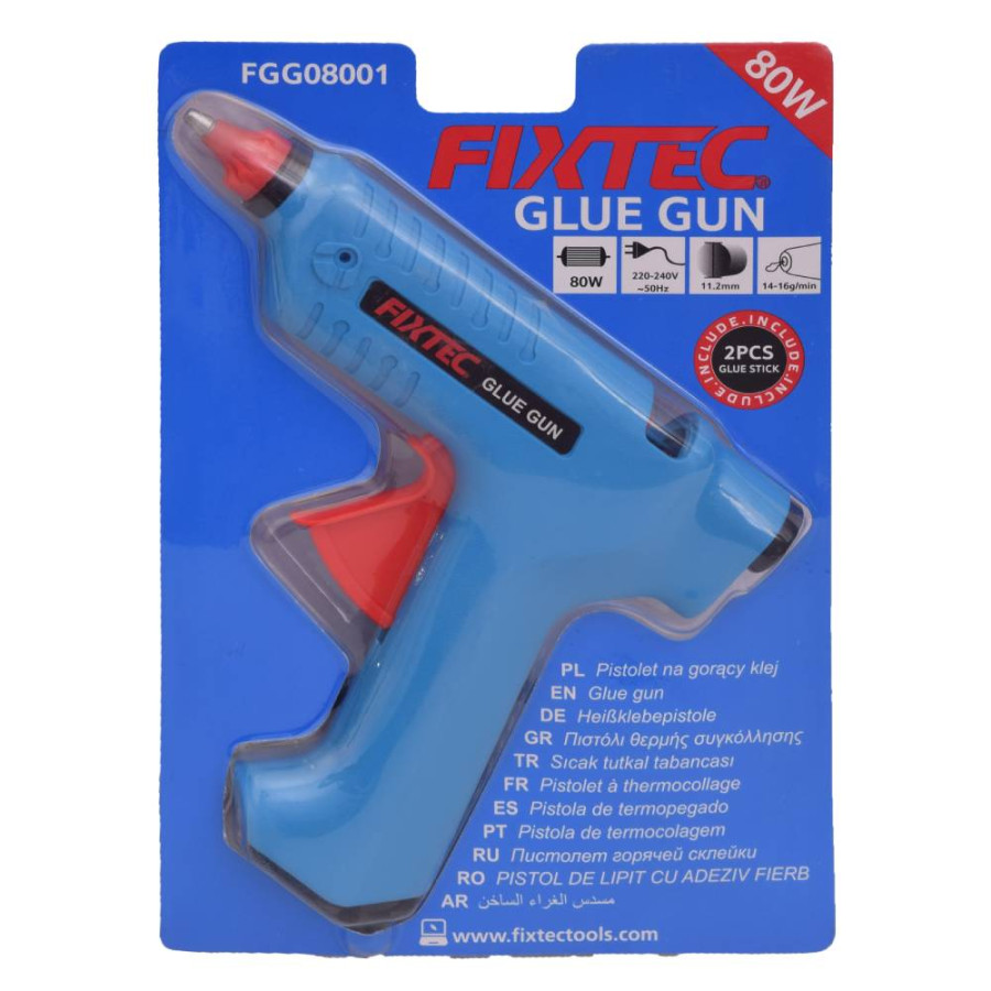 FIXTEC PIŠTOLJ ZA VRUĆE LJEPLJENJE 80W FGG08001 P/12