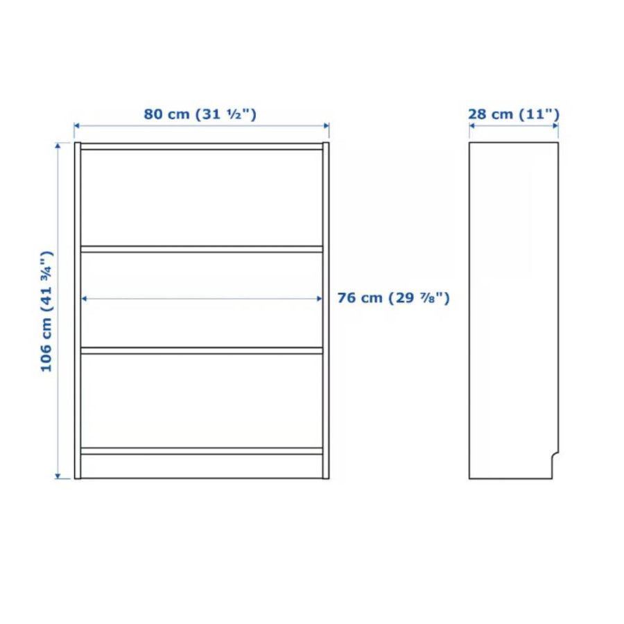 POLICA ZA KNJIGE BC-80S 80X28X106