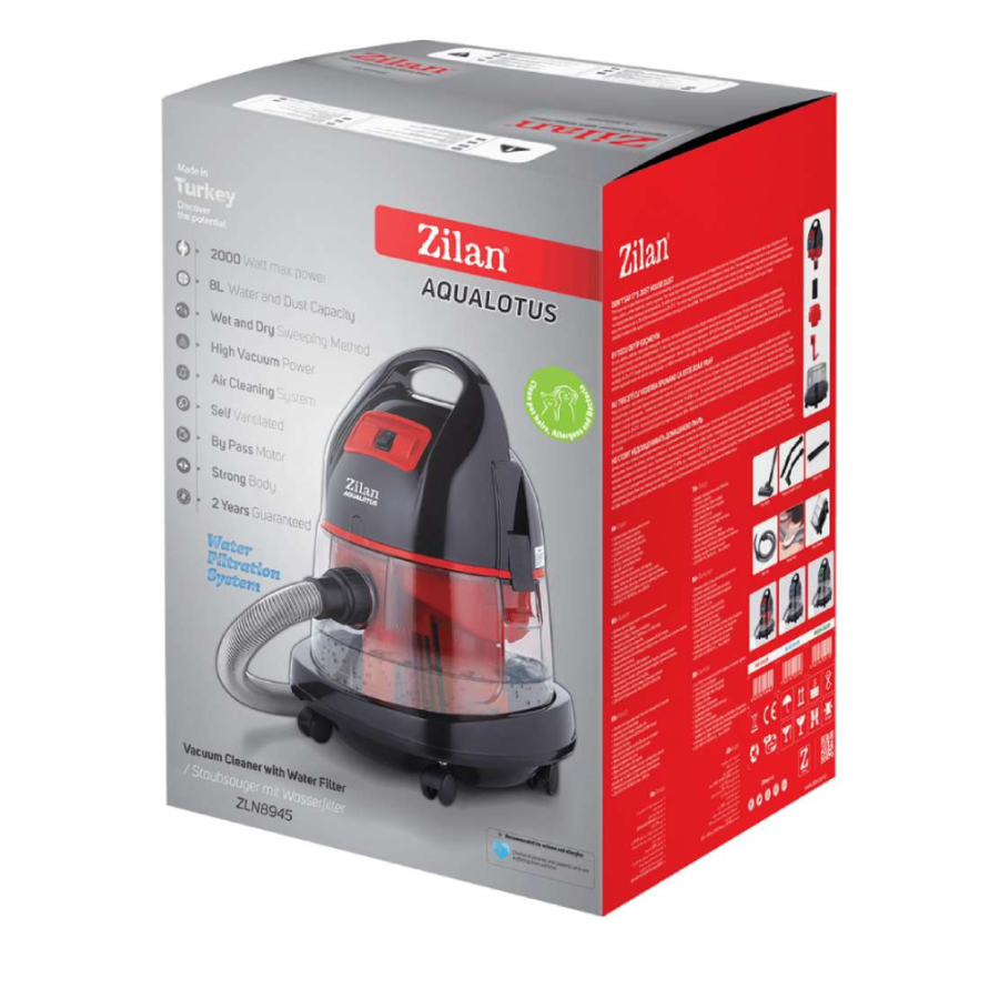 ZILAN USISIVAČ NA VODENO FILTRIRANJE 1600-2000W ZLN8945