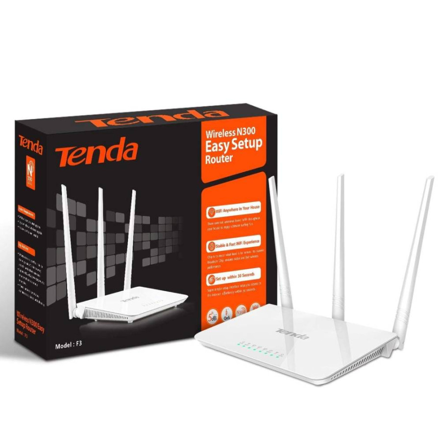 RUTER TENDA F3 WIRLESS 300 MBPS