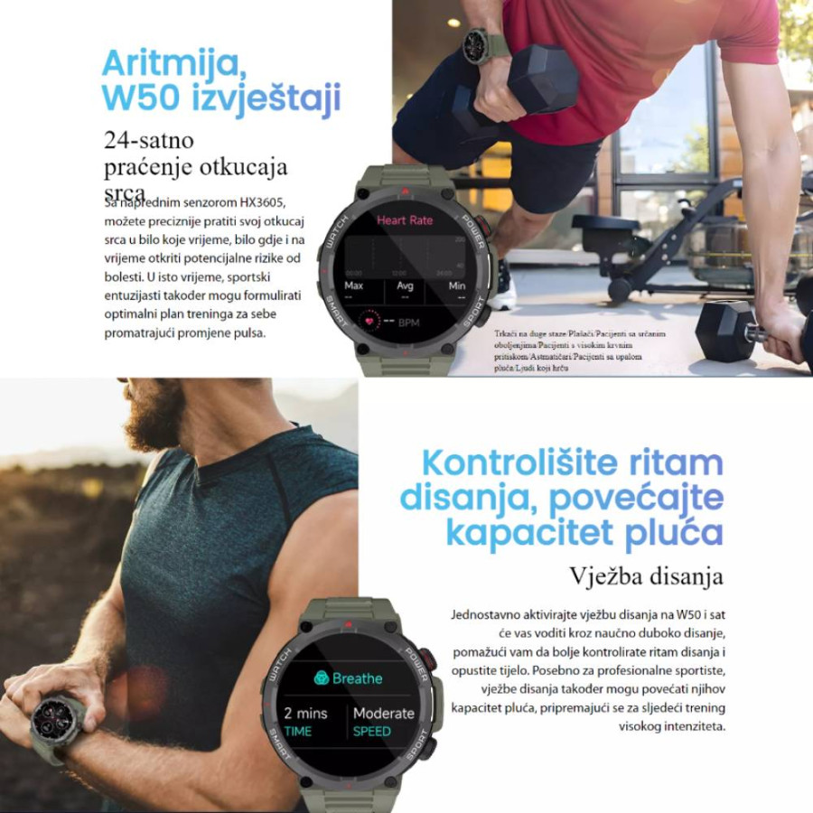 BLACKVIEW PAMETNI SAT W50 GREEN 57958