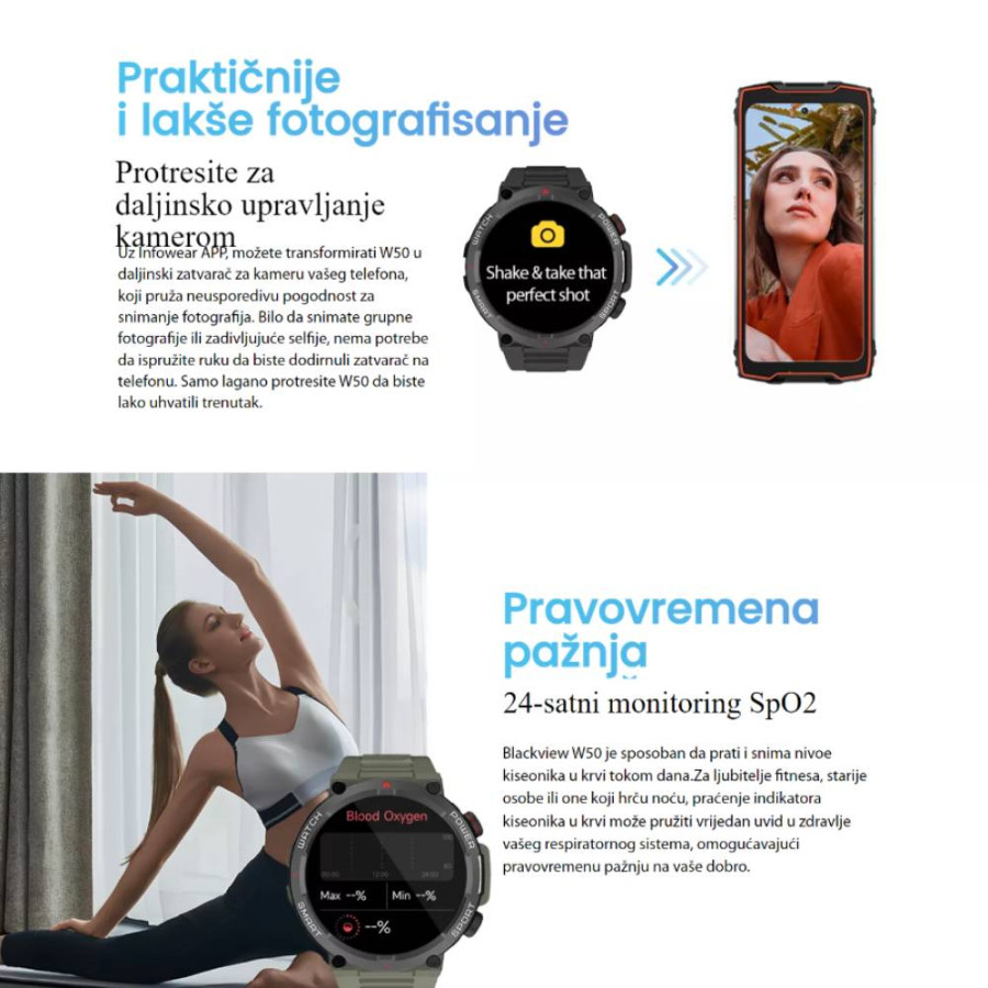 BLACKVIEW PAMETNI SAT W50 GREEN 57958