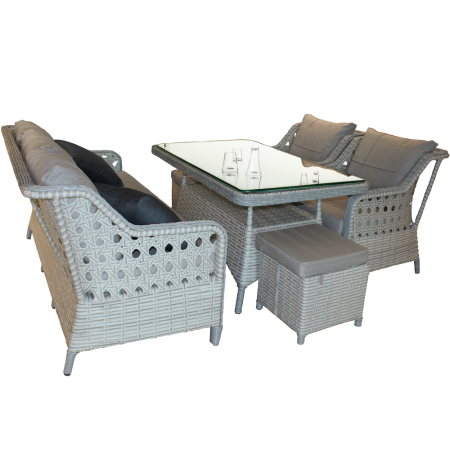 GARNITURA ZA VRT TFFTTS SIVA RATTAN SAMI Y