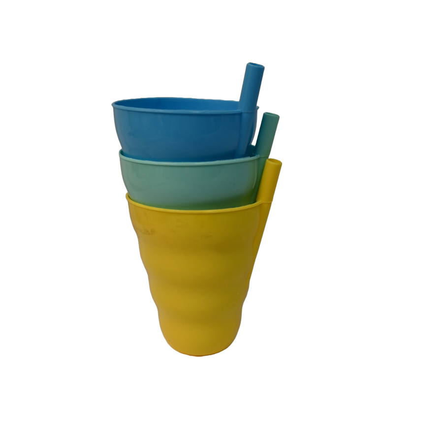 ČAŠA DJEČIJA SA SLAMKOM 3/1 0,25L