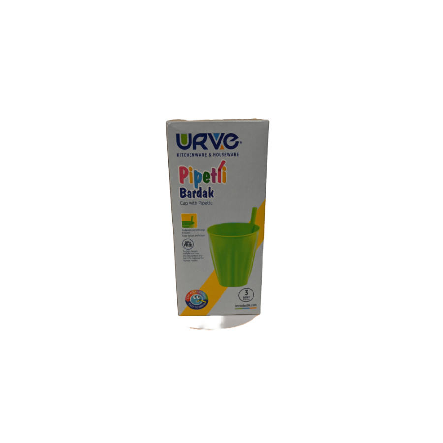 ČAŠA DJEČIJA SA SLAMKOM 3/1 0,25L