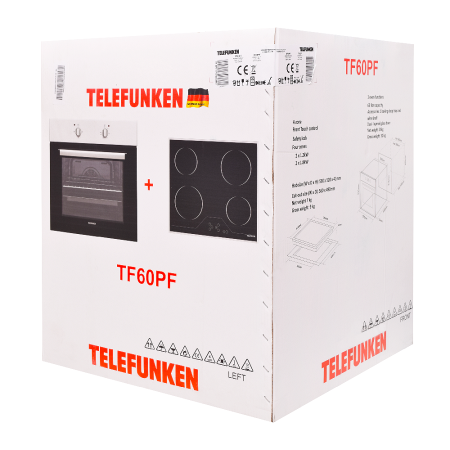 TELEFUNKEN UGRADBENA PEĆNICA I PLOČA TF60PF