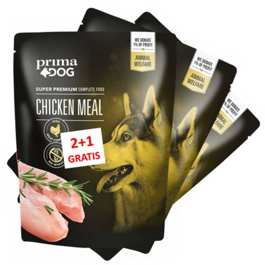PRIMA DOG HRANA ZA PSE 2X260G+1KOM GRATIS