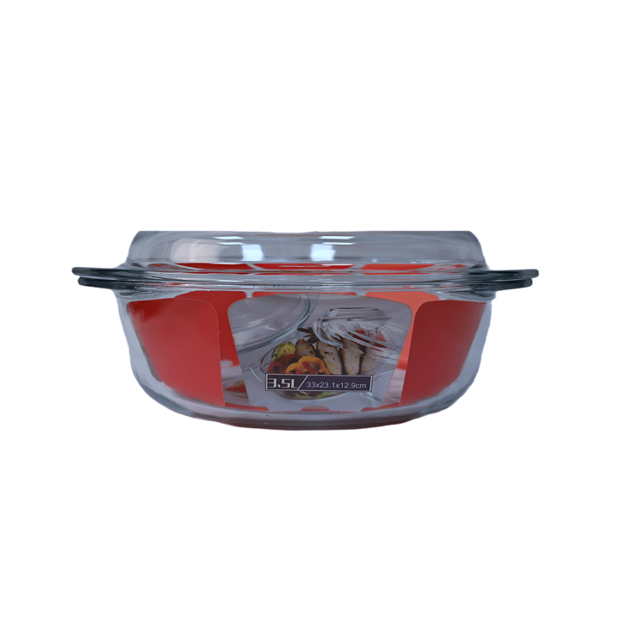VATROSTALNA ZDJELA SA POKLOPCEM 2,5L 33,2X20X11,4CM