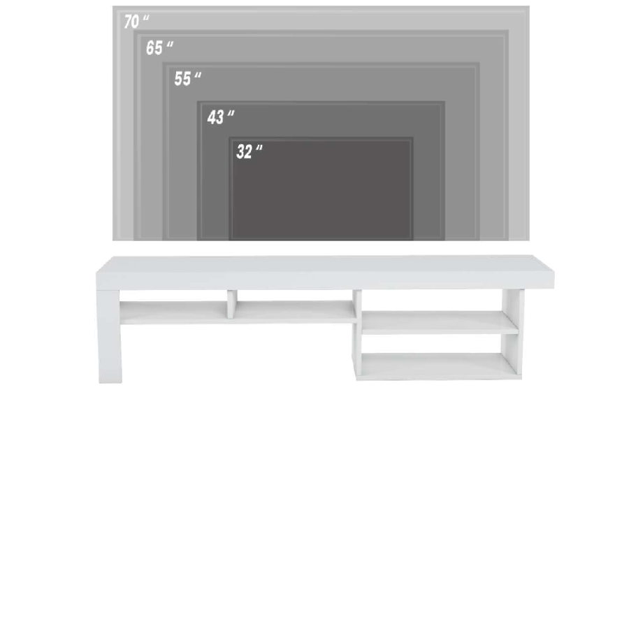 KOMODA ZA TV REETA 162X40X38CM BIJELA VISOKI SJAJ