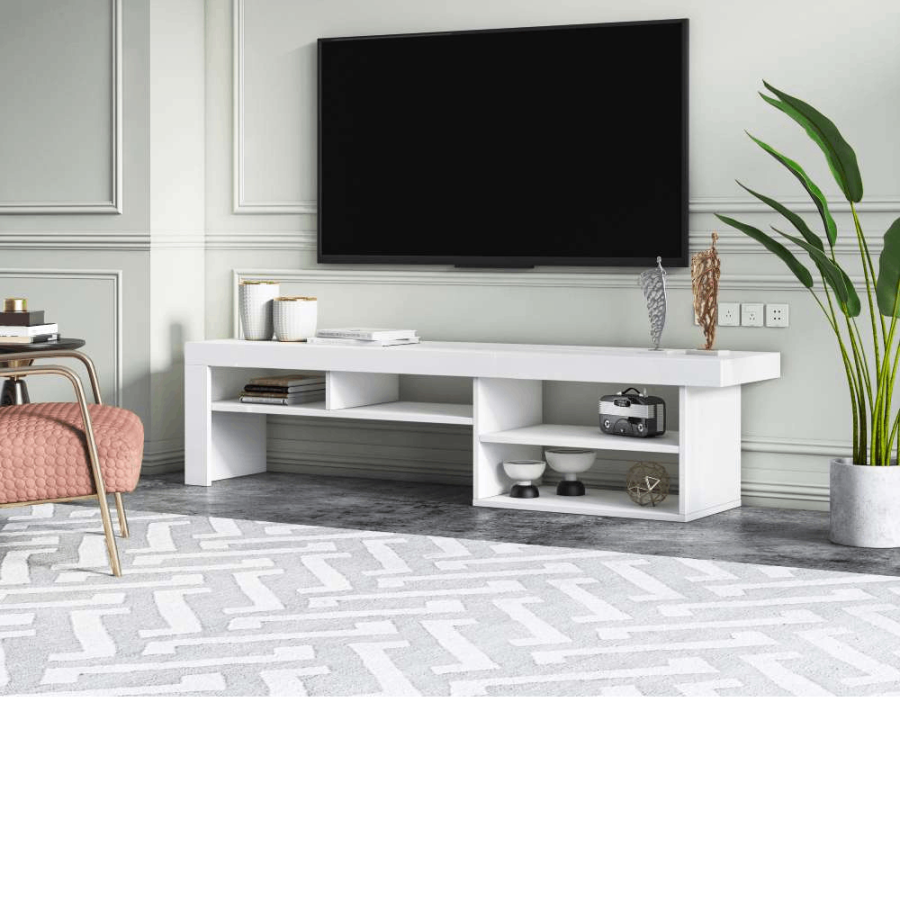 KOMODA ZA TV REETA 162X40X38CM BIJELA VISOKI SJAJ