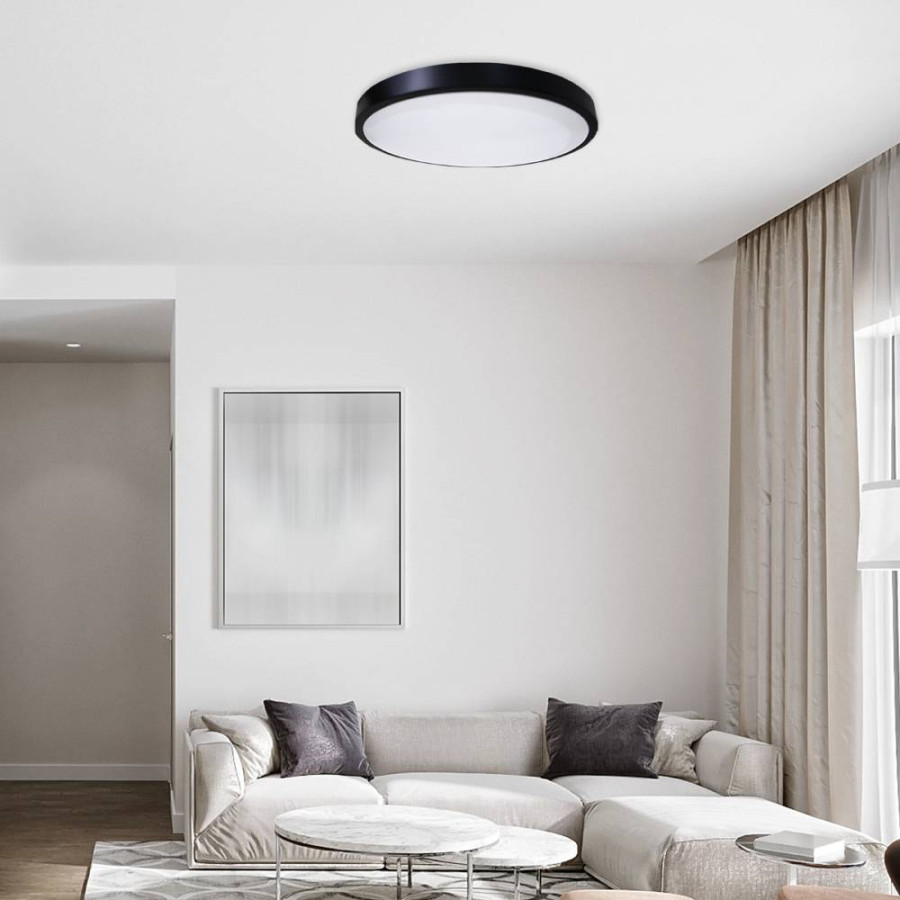 PLAFONJERA LED 18W 3000K CRNA