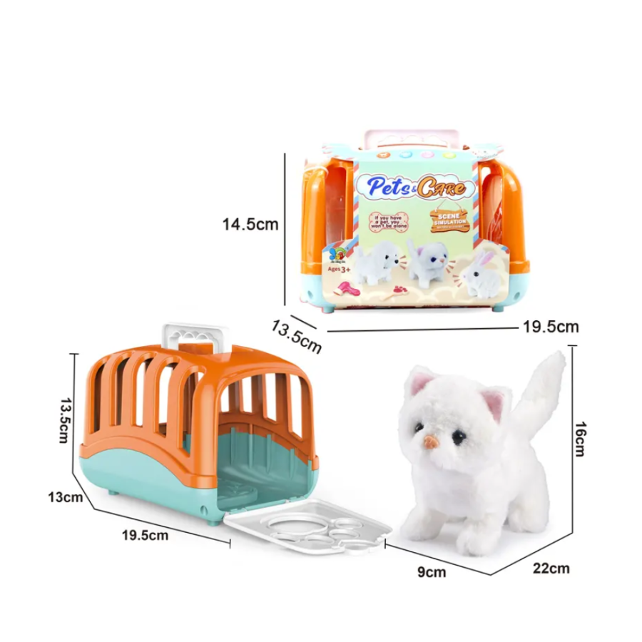 IGRAČKA PLIŠANA MAČKA U KAVEZU PET CARE