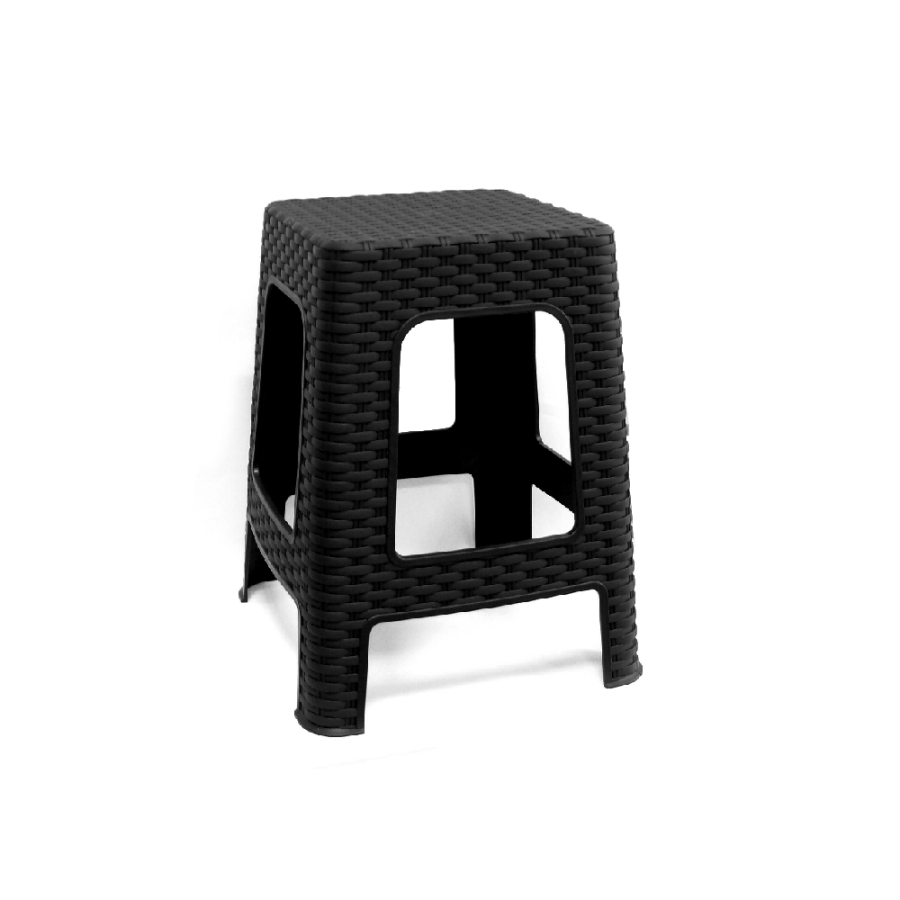TABURE ZA VRT 35,5X35,5X45CM SIVI RATTAN STOOL