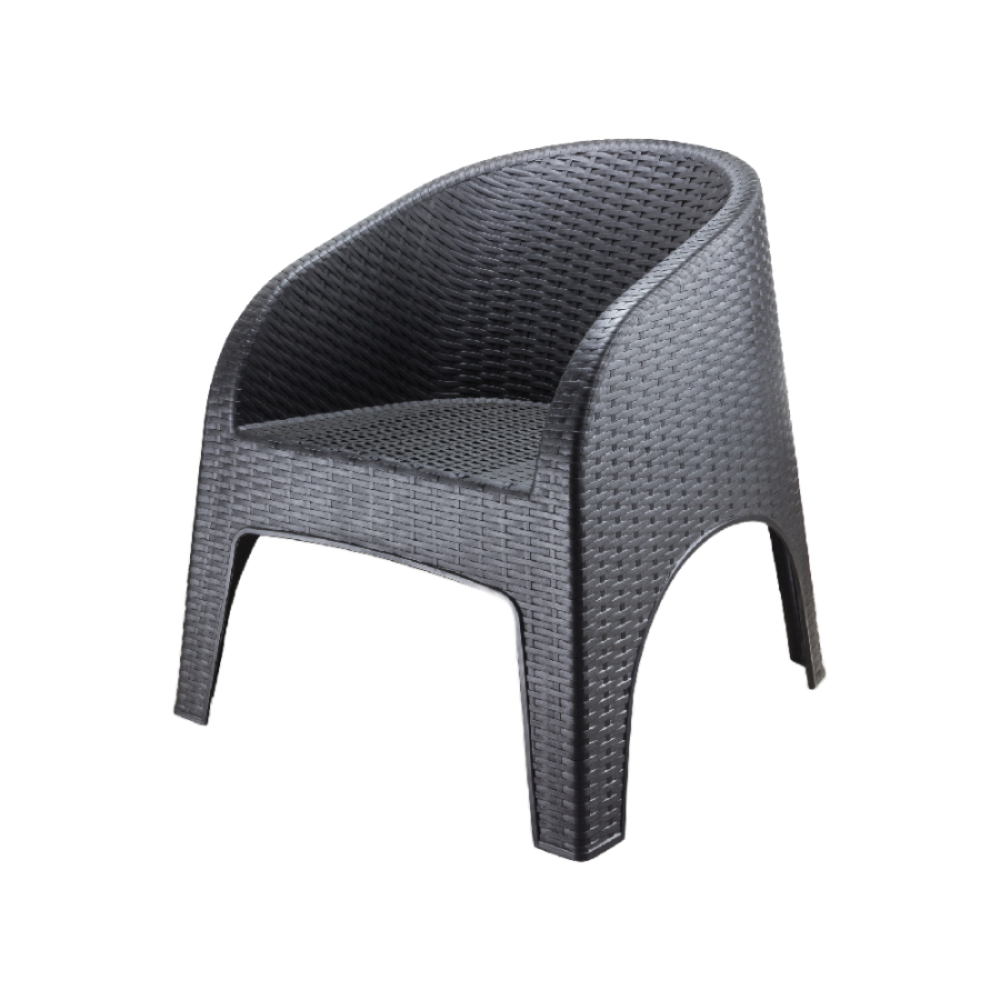 FOTELJA ZA VRT 73X72X80CM ANTRACIT RATTAN TOSCANA 25-1 1551