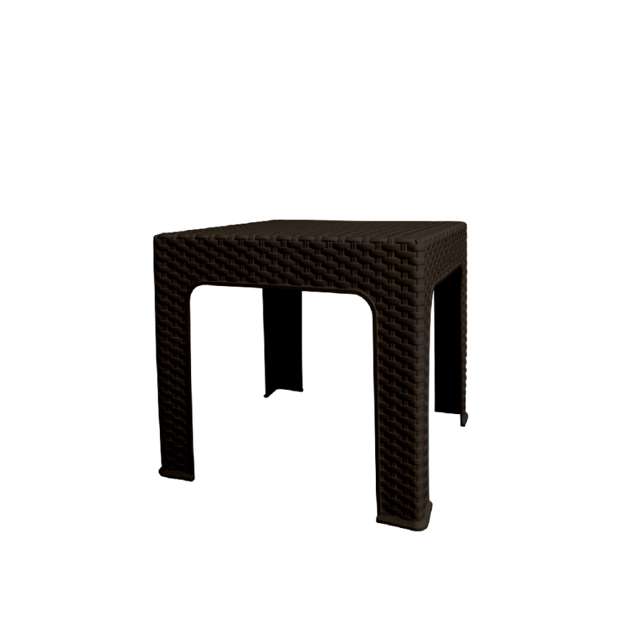 STO ZA VRT 48X48X42CM MINI SMEĐI RATTAN BISTRO 1422