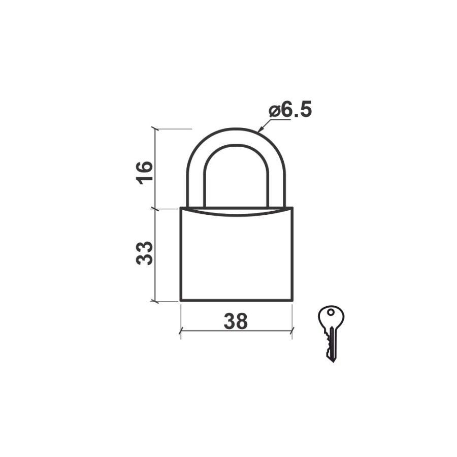 KATANAC KA2029 MS 38X33/16/FI6,5MM  3K DBP1 0106040