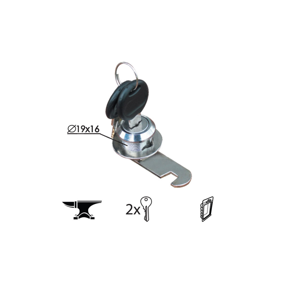 BRAVICA ZA METALNI ORMARIĆ 2110 HR FI19X16MM 2K DBP1 0201003