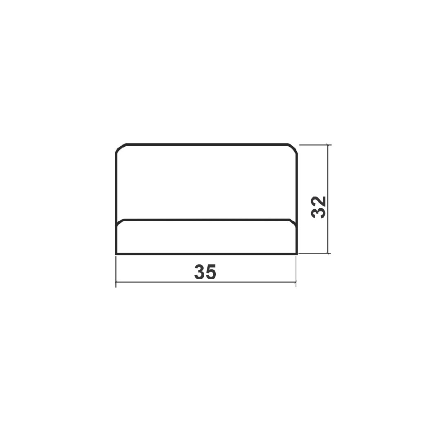 NOSAČ ZA KUHINJSKI ELEMENT 2/1 NE1 BIJELI 35X32MM DBP1 0204278
