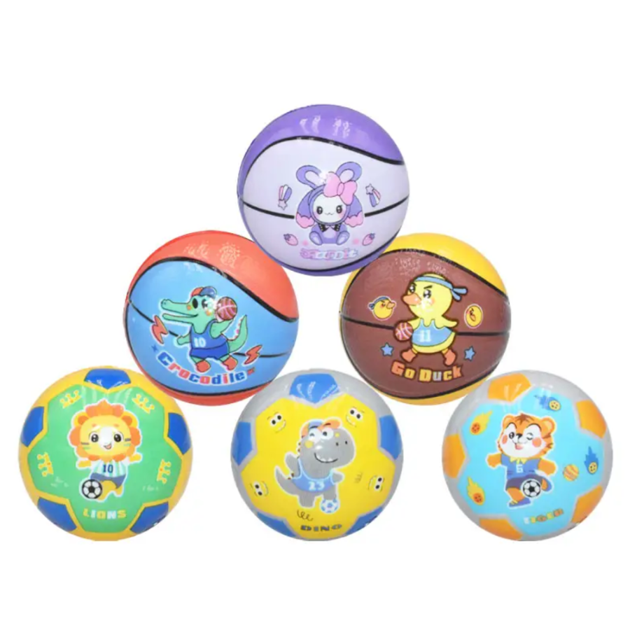 LOPTA SPUŽVASTA  SPORT ANIMALS 6CM