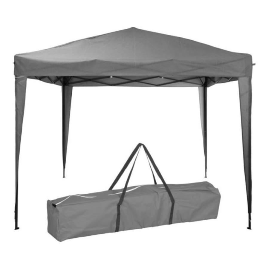 SKLOPIVA TENDA ZA VRT 300X300X245CM SIVA