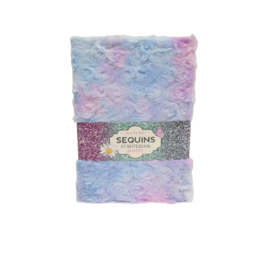 NOTES A5 80L OMBRE PLUSH PVC BOX 10-1