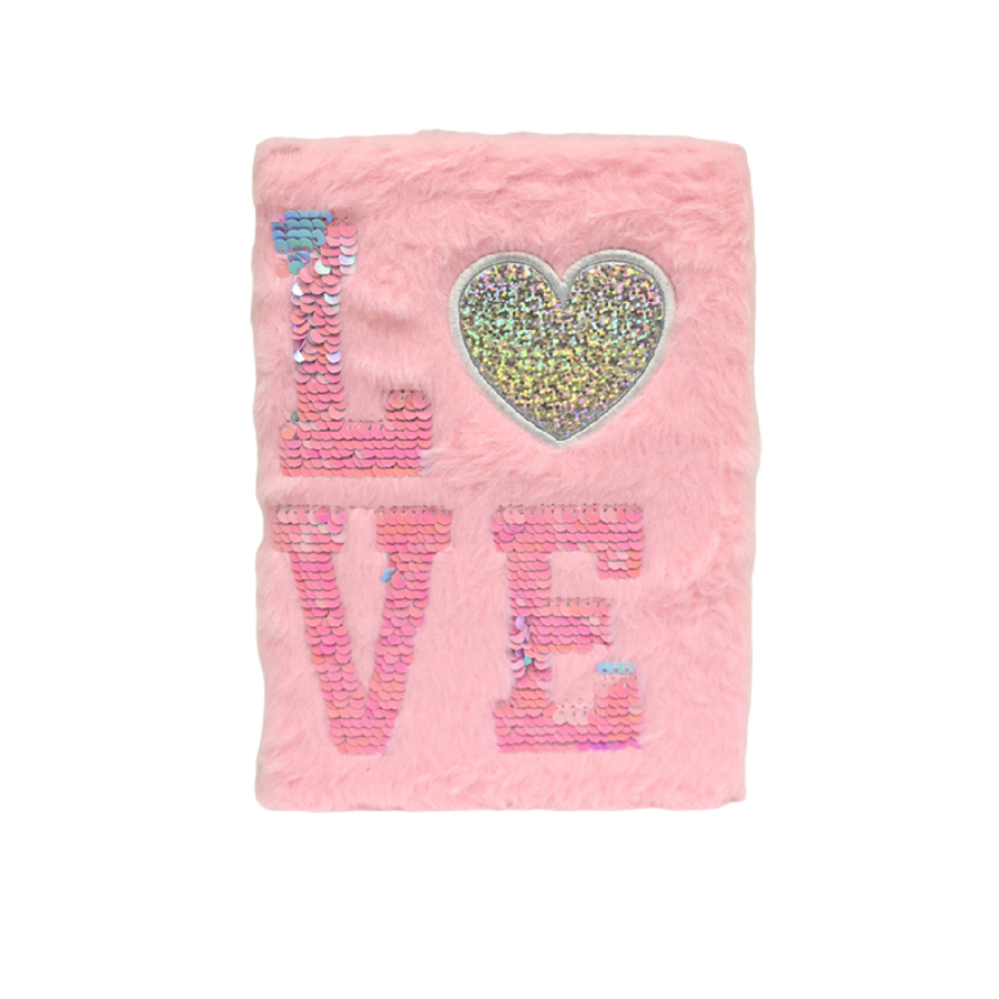 NOTES A5 80L HEART PLUSH PVC BOX 10-1