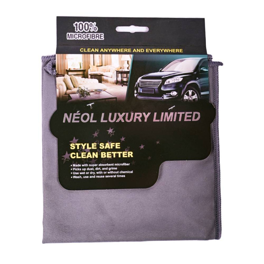 KRPA ZA AUTO MIKROFIBER 40X40CM STAKLO SIVA GF-01 NEOL