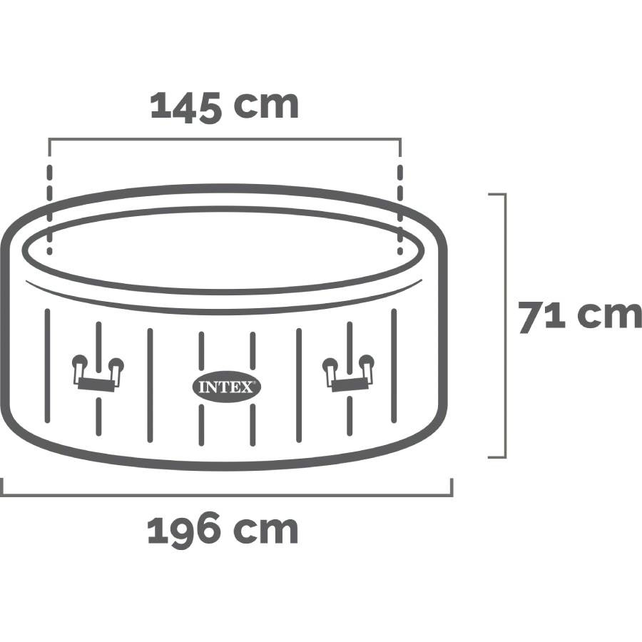 JACUZZI 196X71CM INTEX