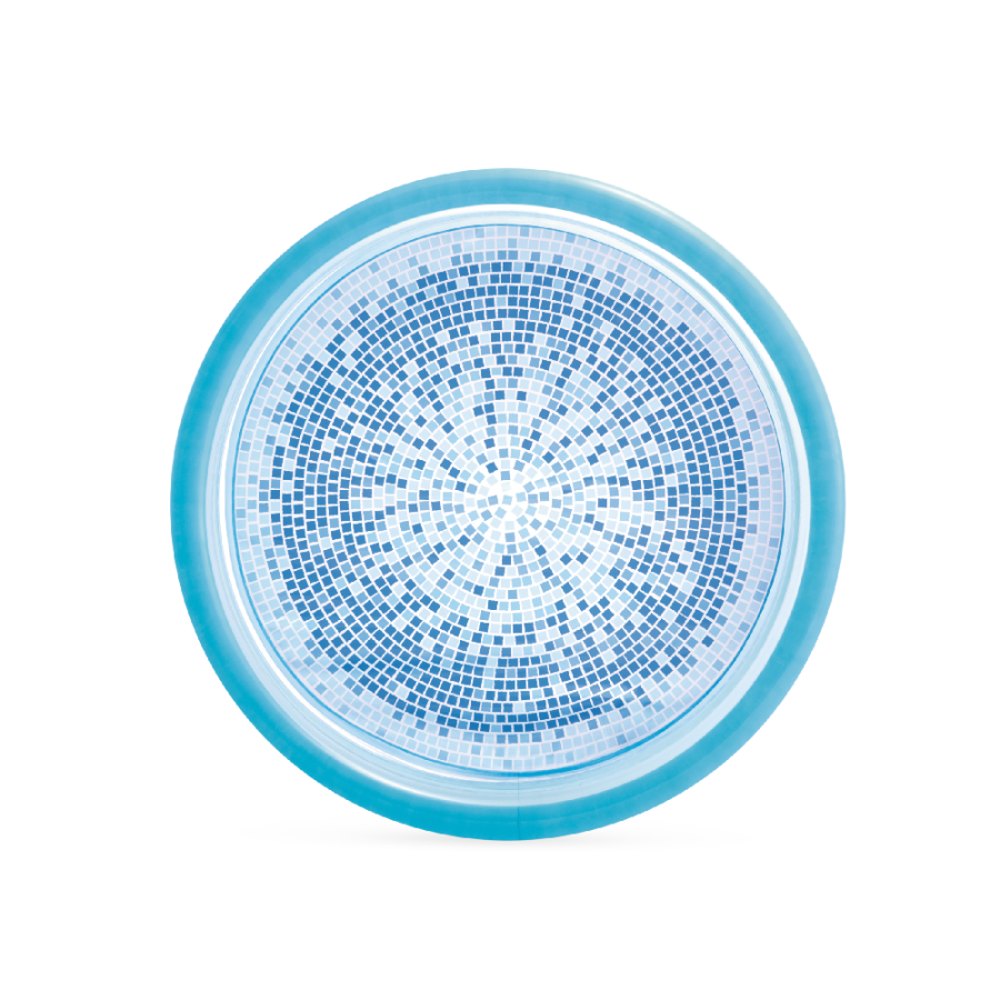 BAZEN 3P 147X33CM TRANSPARENT BLUE