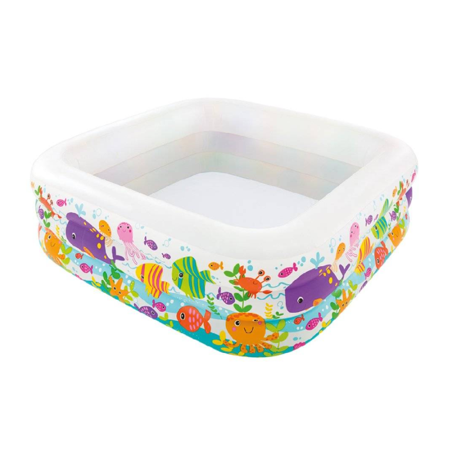 BAZEN 3P 159X159X50CM SEA ANIMALS