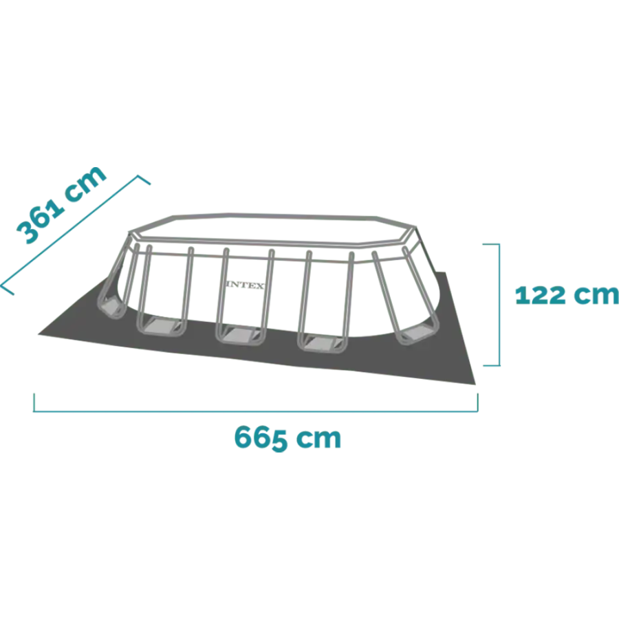 BAZEN SA KONSTRUKCIJOM U SETU 610X305X122CM