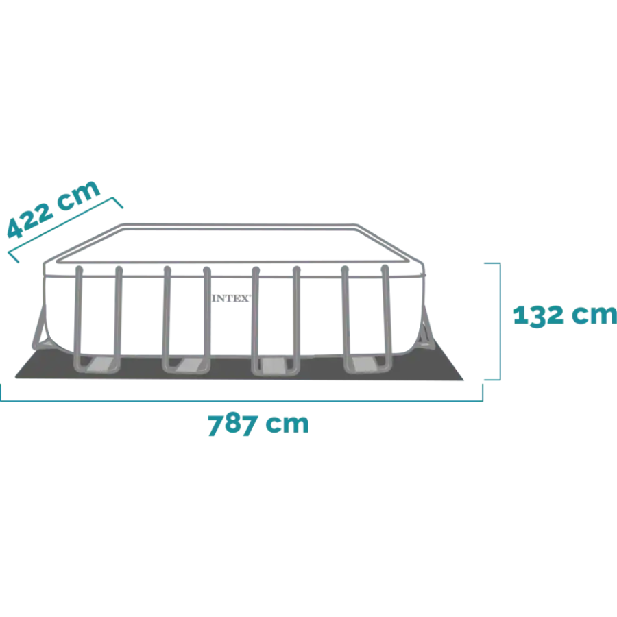 BAZEN KONSTRUKCIJA U SETU 732X366X132CM
