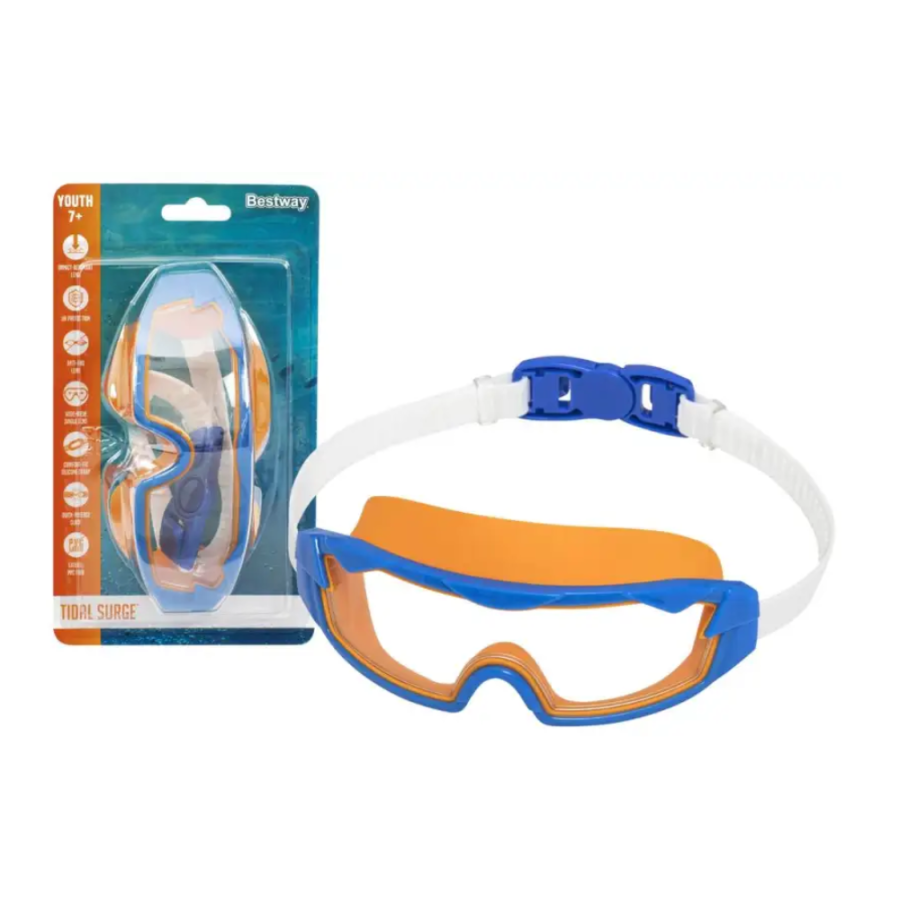 MASKA ZA RONJENJE KIDS 7+ NEON AQUA ANTIFOG SPLASHFLE 24-1 ASST BESTWAY 21179
