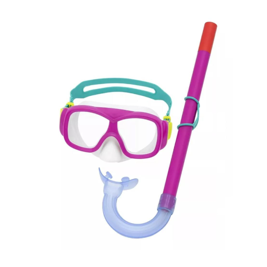 MASKA ZA RONJENJE SA DISALICOM KIDS 7+ CLASSIC EXPLORA ESSENTIAL NEON MATT 6-1 ASST BESTWAY 24035