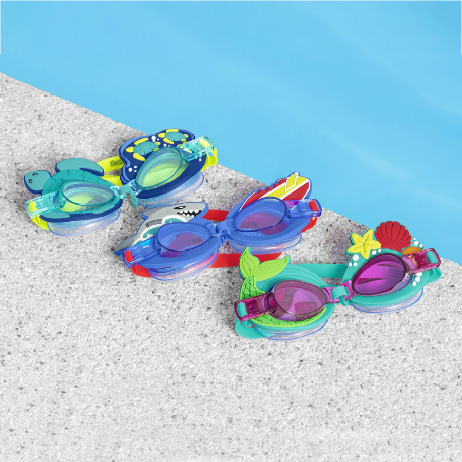 NAOČALE ZA PLIVANJE KIDS 3+ SHAPE AQUAPALS 24-1 ASST BESTWAY 21080