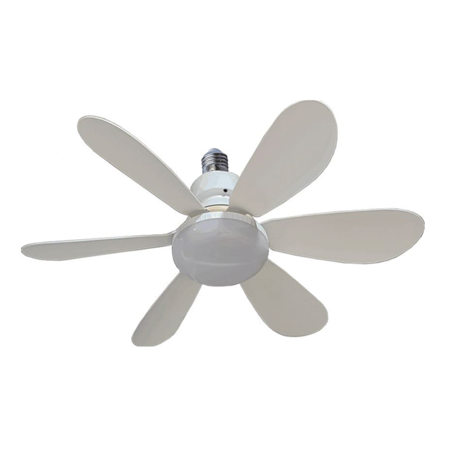 VENTILATOR LED STROPNI  MOTLEY 17W SA SVJETLOM E27 + DALJINSKI BIJELI