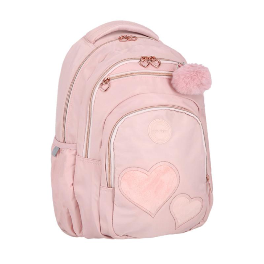 RUKSAK ŠKOLSKI GIRL PINK HEART