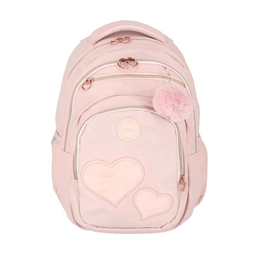 RUKSAK ŠKOLSKI GIRL PINK HEART